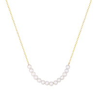 gold pearl necklace - seol-gold