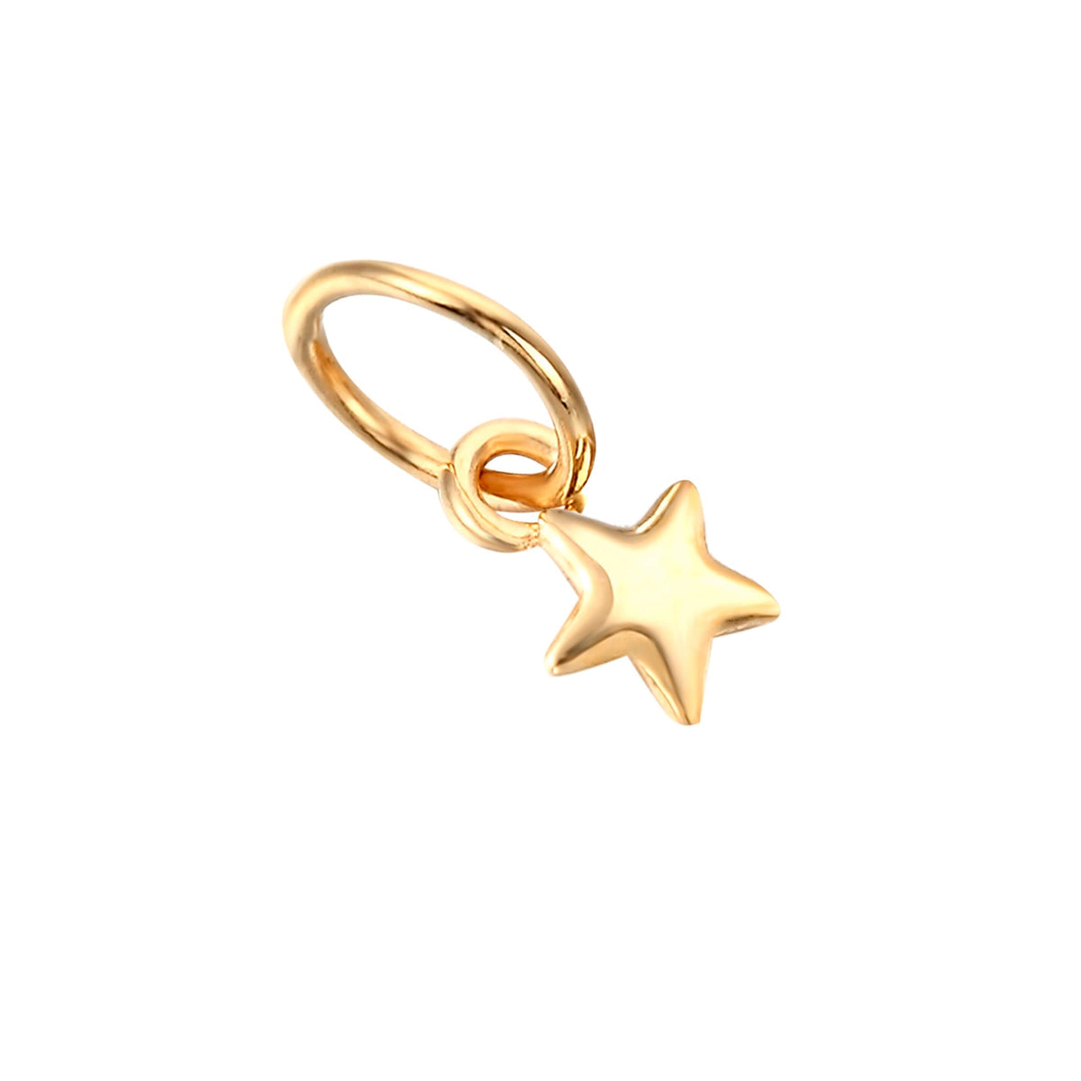 gold star necklace - seol-gold