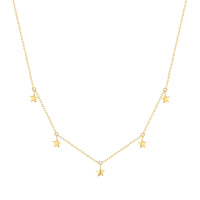 9ct gold star necklace - seolgold