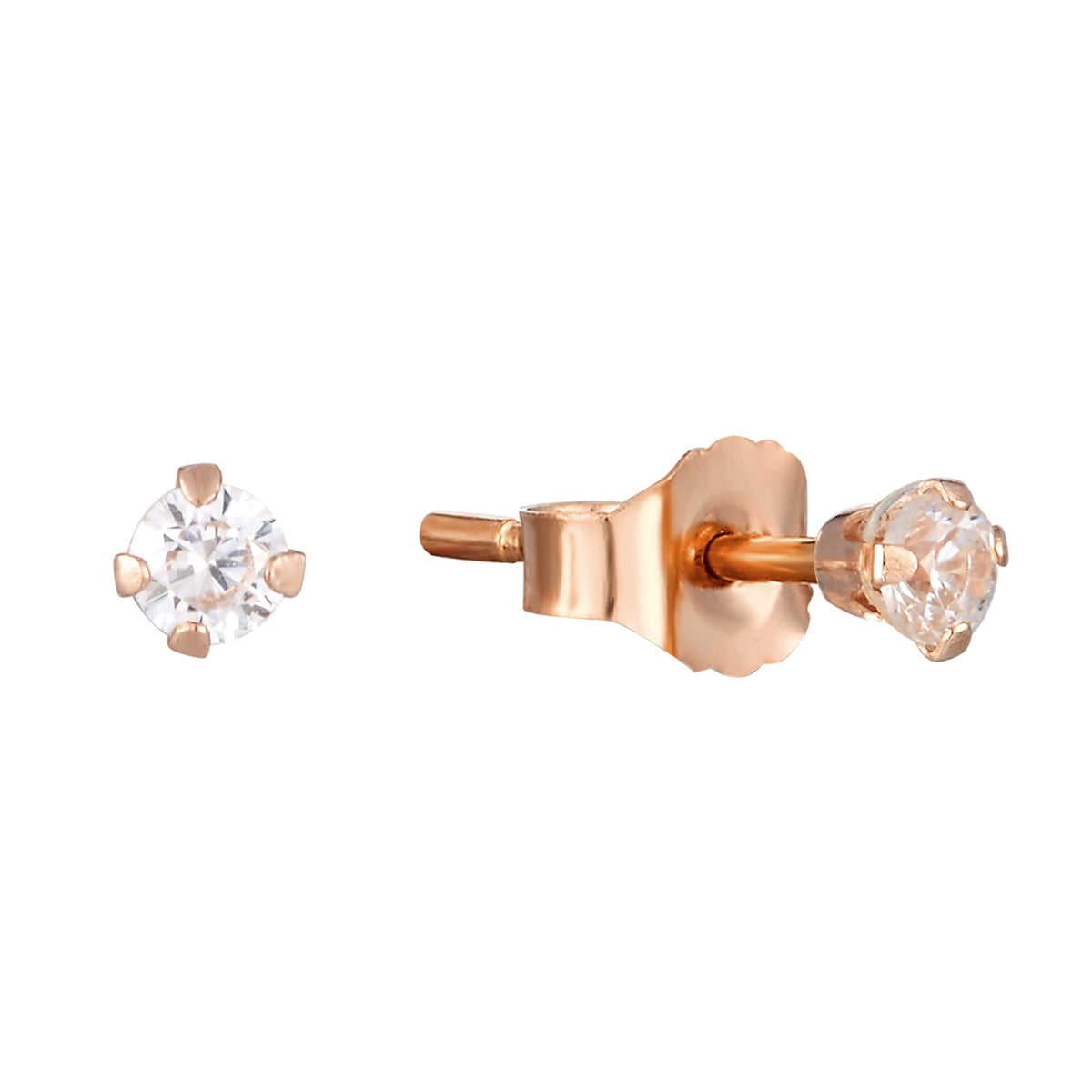 9ct rose gold earrings - seolgold